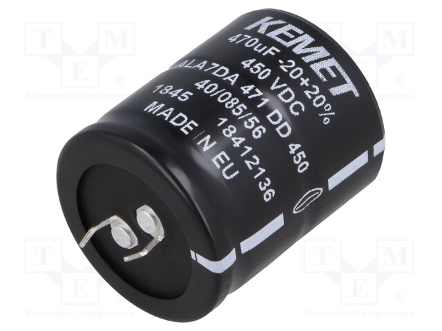 Capacitor: electrolytic; 470uF; 450VDC; ESR: 327mΩ; SNAP-IN; ±20%