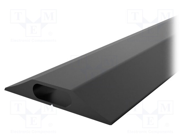 Cable protector; Width: 83mm; L: 3m; Mat: PVC; H: 14mm; Colour: black