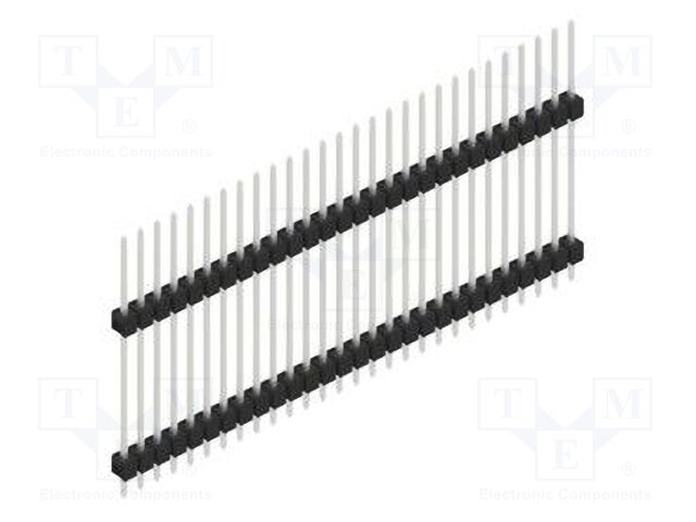 Connector: pin strips; pin header; male; PIN: 28; 2.54mm; THT; 1x28
