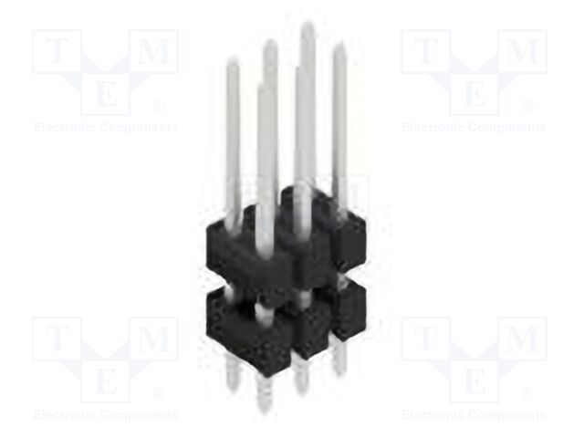 Connector: pin strips; pin header; male; PIN: 6; 2.54mm; THT; 2x3
