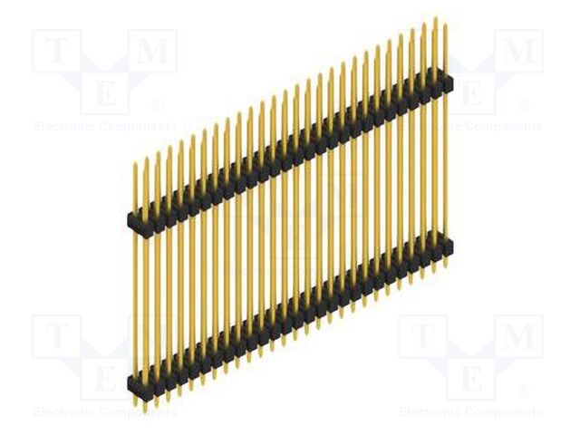 Connector: pin strips; pin header; male; PIN: 54; 2.54mm; THT; 2x27