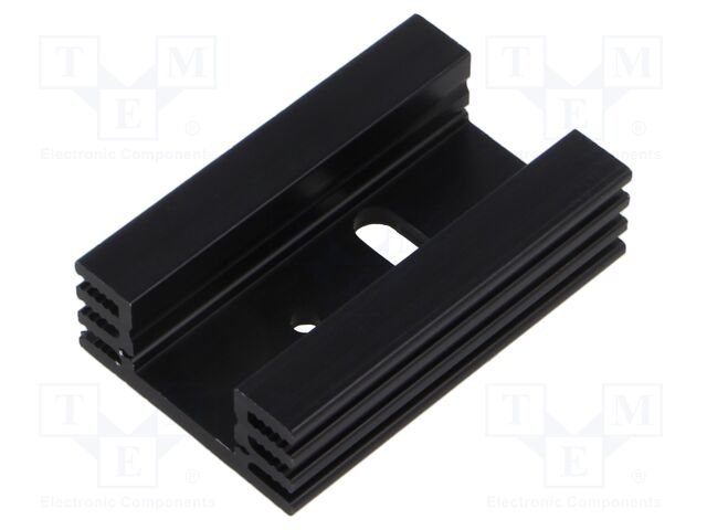Heatsink: extruded; U; TO220; black; L: 50mm; W: 32mm; H: 14mm; 8.5K/W