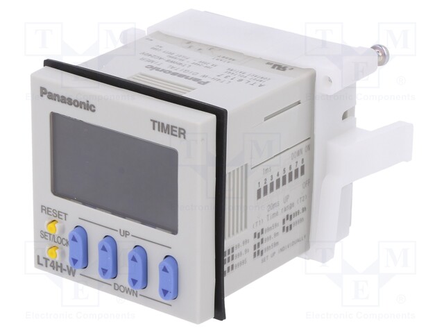 Timer; Range: 0,01s÷9999h; SPDT; 100÷240VAC; socket,on panel
