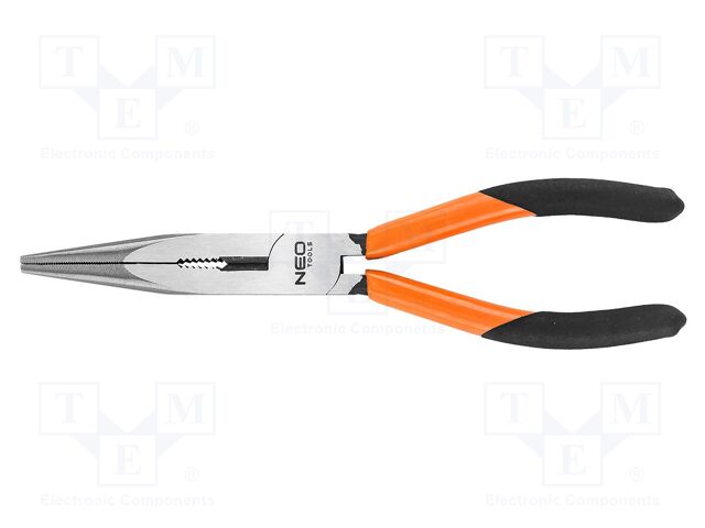 Pliers; straight,elongated; 200mm