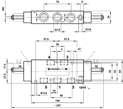 Electromagnetic valve; BSP 1/2"; Pressure: 2÷8bar; Temp: -10÷50°C