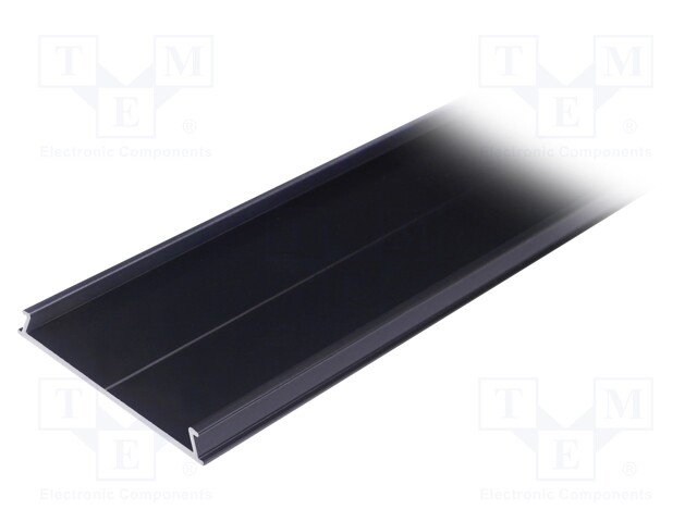 Cover; black; 2m; aluminium; anodized; V: C10