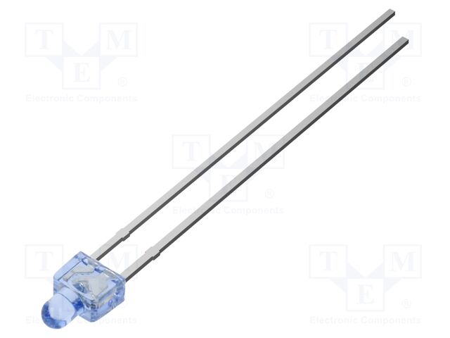 LED; blue; 2mm; 330mcd; 120°; Front: flat; tower; No.of term: 2; THT