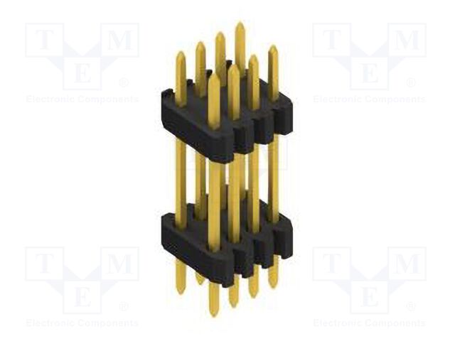 Connector: pin strips; pin header; male; PIN: 8; 1.27mm; THT; 2x4