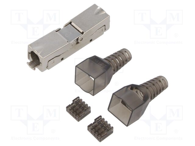 Plug; RJ45; PIN: 8; Cat: 6; shielded; Layout: 8p8c; for cable