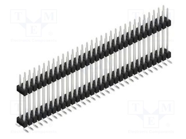 Connector: pin strips; pin header; male; PIN: 62; 2.54mm; SMT; 2x31