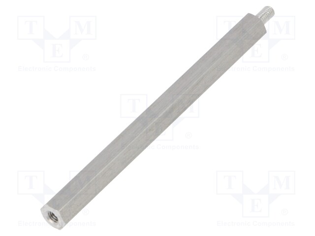 Screwed spacer sleeve; Int.thread: M3; 70mm; Ext.thread: M3