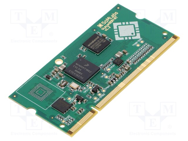 Module: SOM; RAM: 32MB; Flash: 16MB; I.MXRT1052; 67x32x4mm; 5VDC