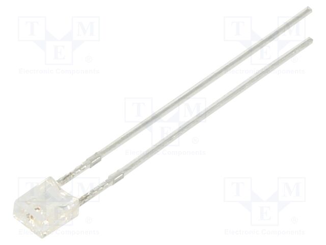 LED; yellow; 2x3mm; 6mcd; 80°; 20mA; 2VDC