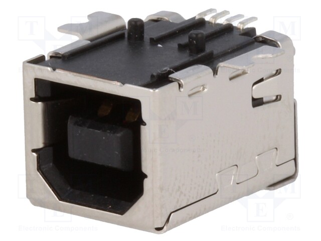 Socket; USB B; on PCBs; SMT; PIN: 4; horizontal