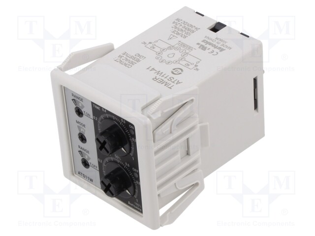 Timer; 0,1s÷10h; relay; 250VAC/3A,30VDC/3A; Usup: 100÷240VAC