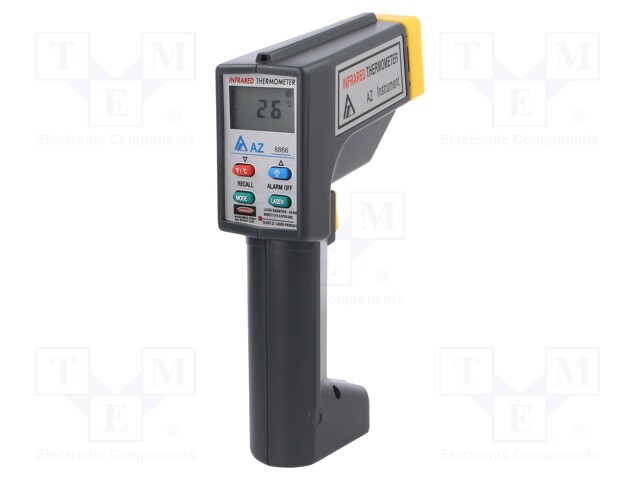 Infrared thermometer; Features: adjustable emissivity