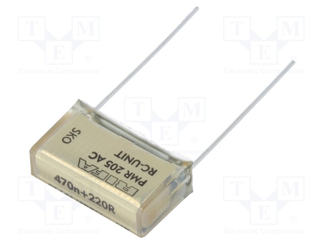 Capacitor: paper; X2; 470nF; 125VAC; 20.3mm; ±20%; THT; 250VDC