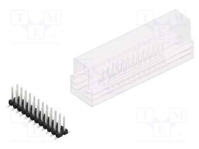 Connector: pin strips; pin header; male; PIN: 24; 2.54mm; SMT; 2x12