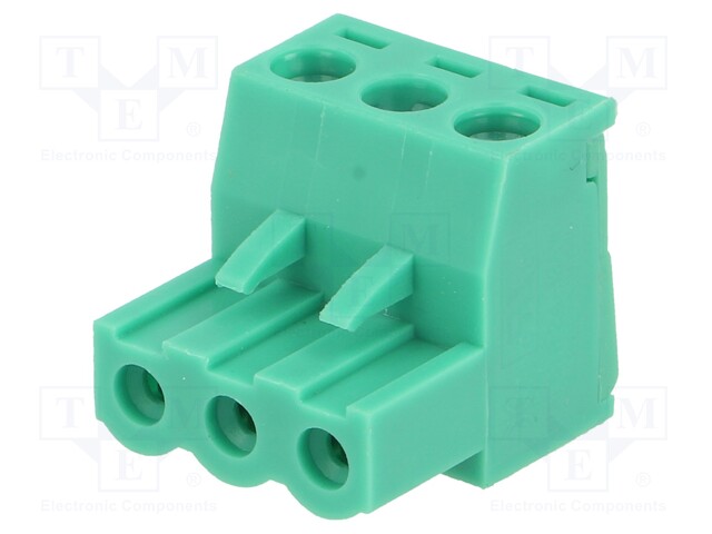 Pluggable terminal block; 5mm; ways: 3; straight; plug; female