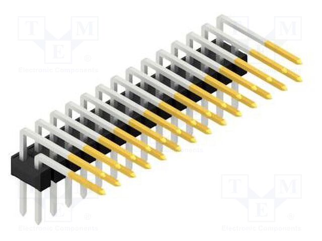 Connector: pin strips; pin header; male; PIN: 28; 2.54mm; THT; 2x14