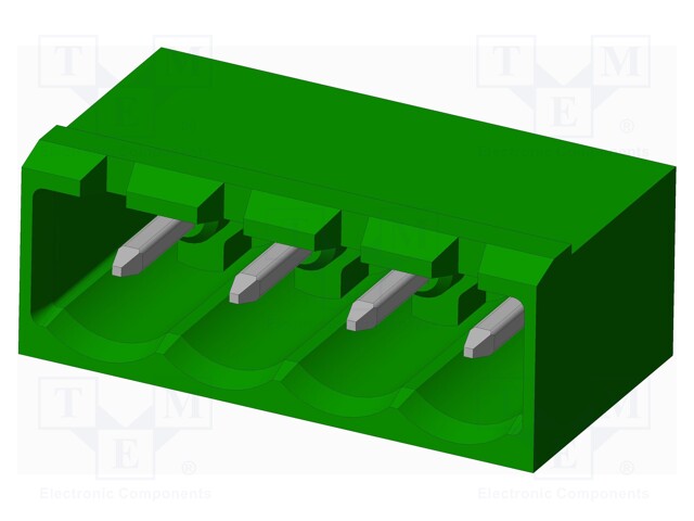 Connector: pluggable terminal block; socket; male; angled 90°