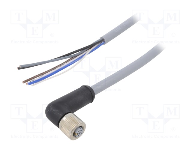 M12; PIN: 5; female; L code-Power; Len: 1.5m; Insulation: PUR; IP67