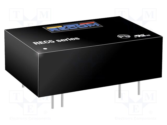 Converter: DC/DC; 5W; Uin: 36÷72V; Uout: 5VDC; Iout: 1A; DIP24; 13g