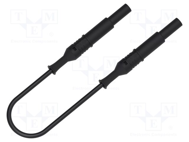 Test lead; 70VDC; 33VAC; 12A; banana plug 4mm,both sides; Len: 1m