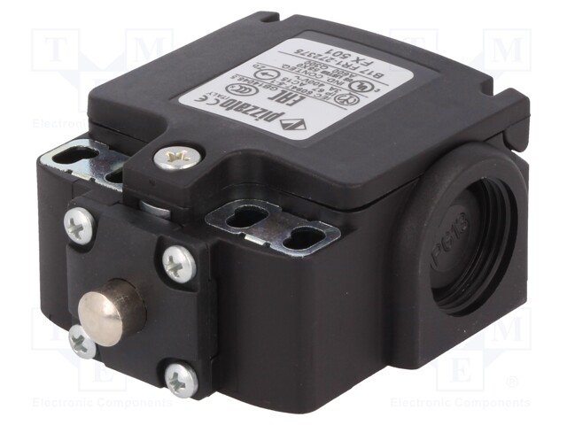 Limit switch; pin plunger Ø8mm; NO + NC; 10A; max.500VAC; PG13,5