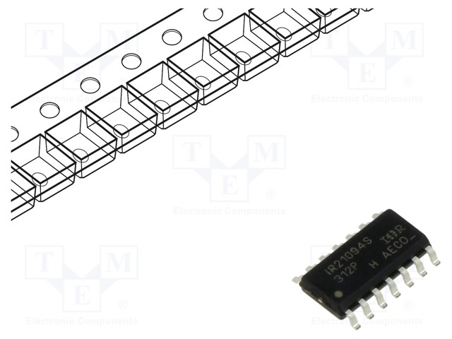 IC: driver; MOSFET half-bridge; high-/low-side,gate driver; SO14