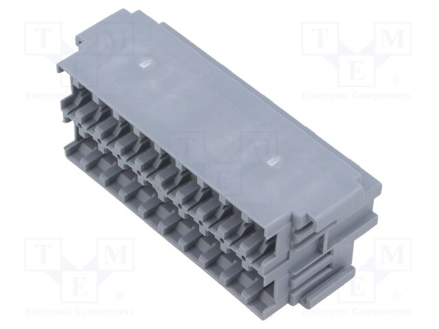 Fuse acces: case; snap-fastener; Body: grey; ways: 20; Mat: PA66