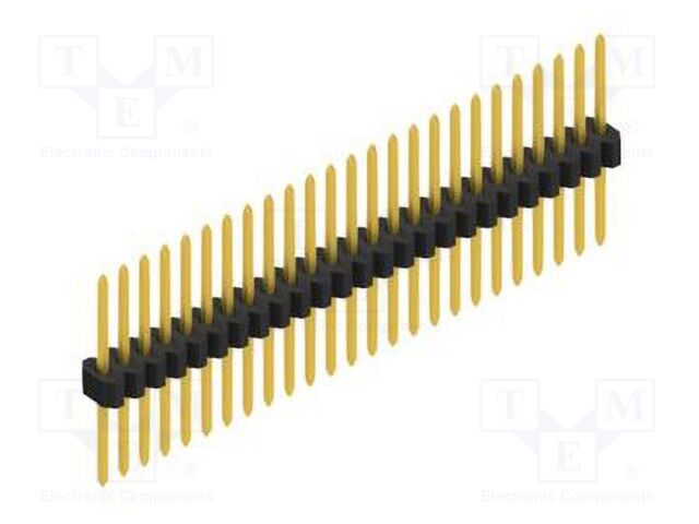 Connector: pin strips; pin header; male; PIN: 25; 1.27mm; THT; 1x25