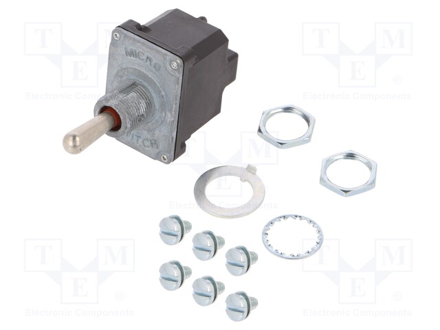 Switch: toggle; Pos: 3; DP3T; ON-ON-ON; 6A/230VAC; 15A/28VDC; IP67