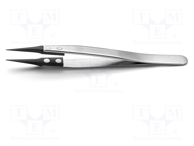 Tweezers; strong construction; Blades: straight,narrow; ESD