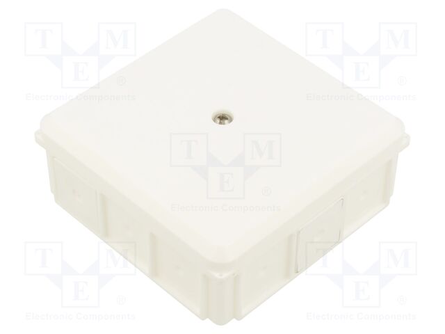 Enclosure: junction box; X: 90mm; Y: 90mm; Z: 37mm; wall mount; IP55