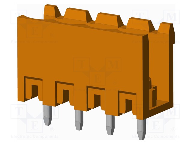 Connector: pluggable terminal block; socket; male; on PCBs