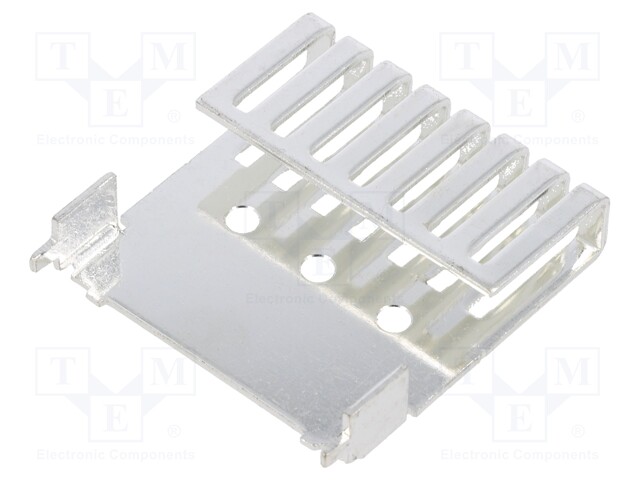 Heatsink: extruded; TO126; silver; L: 44.7mm; W: 44.5mm; H: 10.2mm
