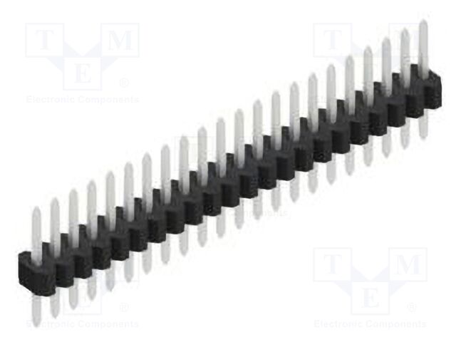 Connector: pin strips; pin header; male; PIN: 22; 1.27mm; THT; 1x22