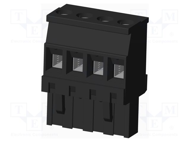 Connector: pluggable terminal block; plug; female; angled 90°