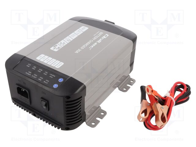 Charger: for rechargeable batteries; 30A; 12÷15VDC; 88%