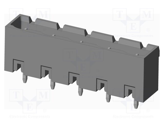 Connector: pluggable terminal block; socket; male; on PCBs