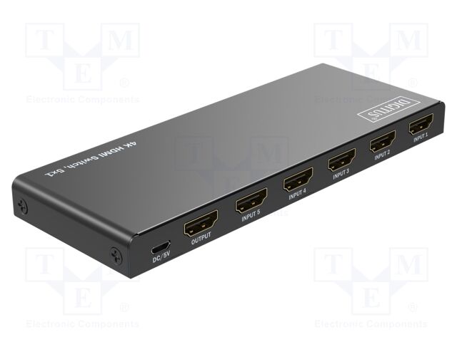 Switch; HDMI 2.0; black; Out: HDMI socket