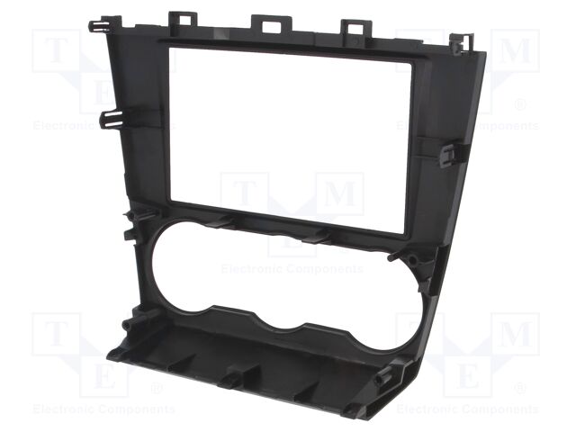 Radio mounting frame; Subaru; 2 DIN; black gloss