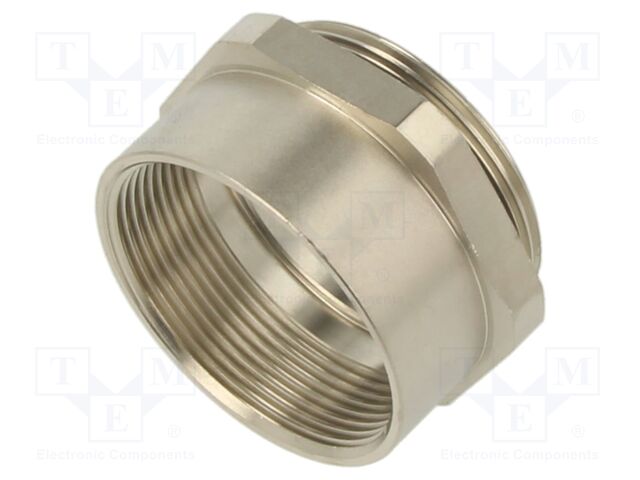 Threaded flange; M40; M40; brass; Plating: nickel; EPIC®; 46mm