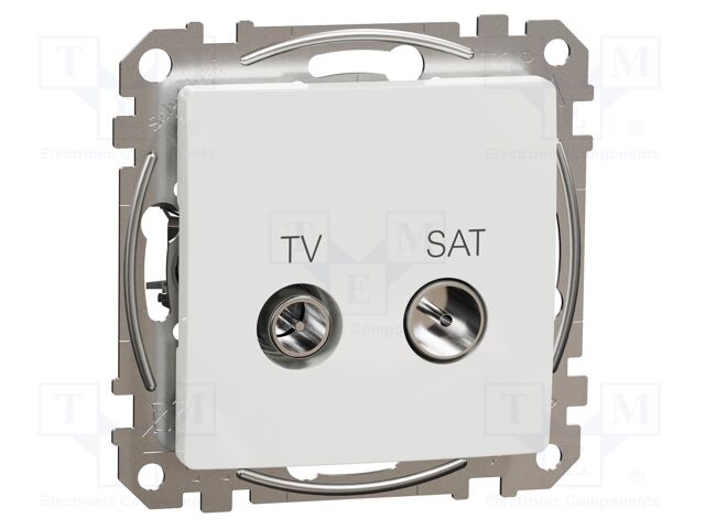 TV-SAT socket intermediate; IP20; white; Sedna; Illumin: none