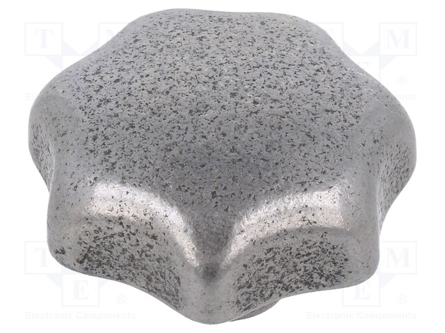 Knob; blind,with internal thread; Dia: 32mm; M6; cast iron