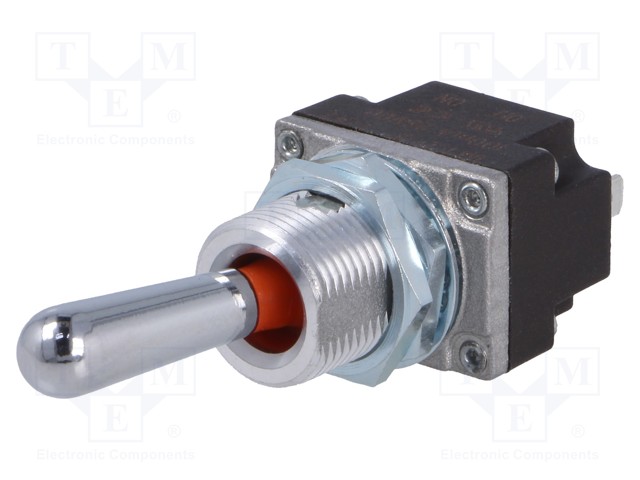 Switch: toggle; Pos: 2; SPST; OFF-ON; 0.1A/28VDC; -40÷85°C; IP68