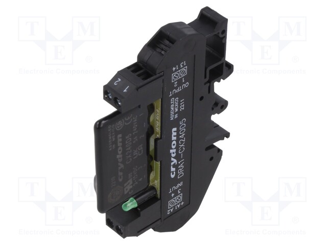 Relay: solid state; Ucntrl: 3÷15VDC; 5A; 12÷280VAC; DIN; -30÷80°C