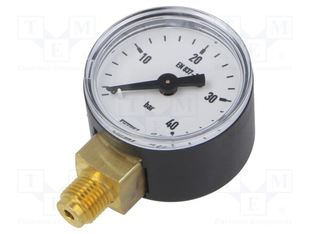 Manometer; 0÷40bar; 40mm; non-aggressive liquids,inert gases