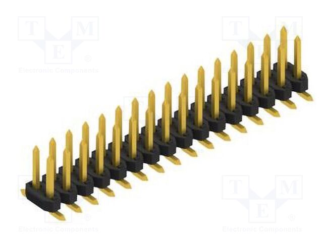Connector: pin strips; pin header; male; PIN: 32; 2mm; SMT; 2x16
